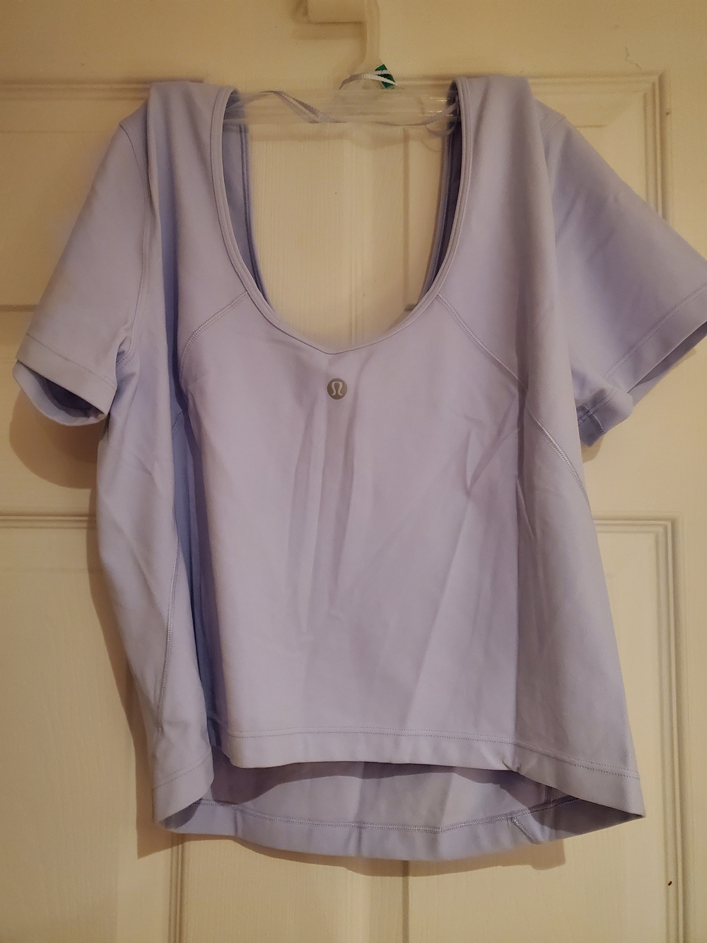 lululemon Size 10 athletica Short Sleeve Scoop Neck Top - Light Lavender